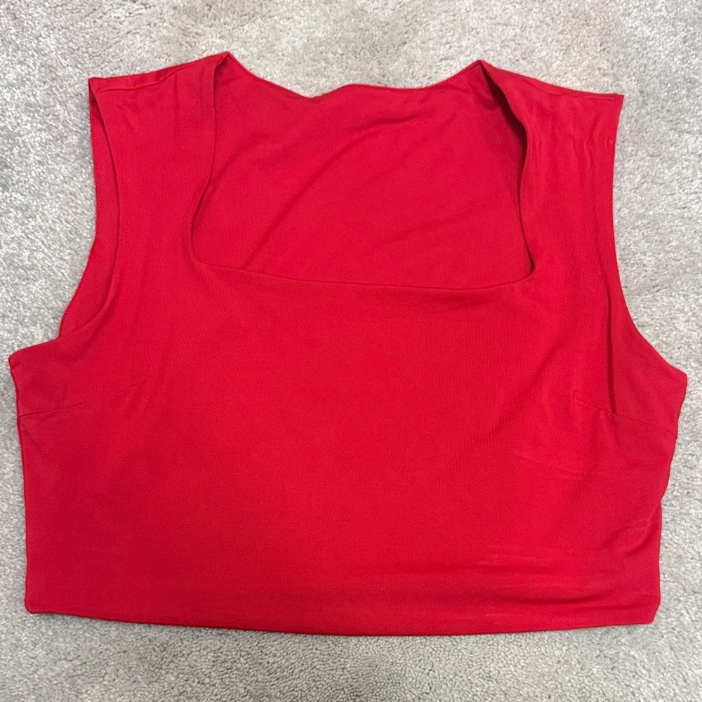 Women's Red Sleeveless Top